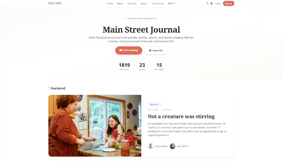 Bloggie Theme